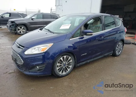 2017 Ford C-Max Hybrid Titanium from USA, damaged, VIN 1FADP5DU8HL103691